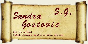 Sandra Gostović vizit kartica